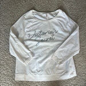 Victoria's Secret White Crew Neck w/ Sequins